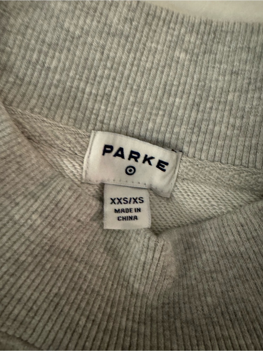 nwt parke x target gray mockneck pullover sweater xxs/xs - Picture 2 of 6